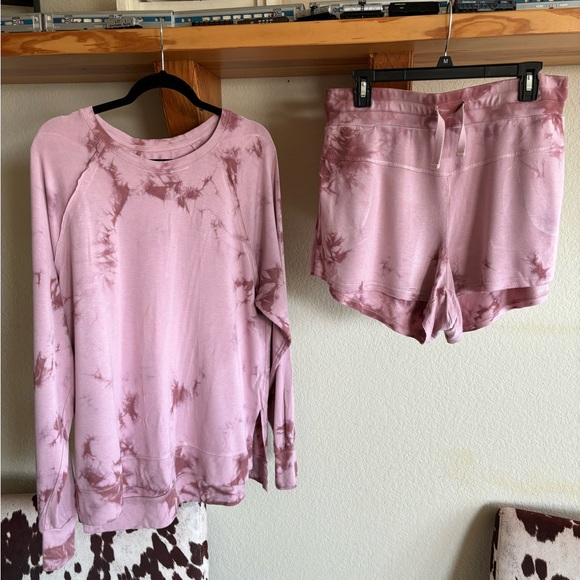 JoyLab Tops - JoyLab 2 piece set Pink Large